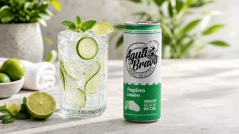 Brava Spa Spritz con Pepino-Limón